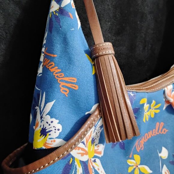 TIGNANELLO Fabric Canvas Tote Shoulder Bag - Picture 4 of 15